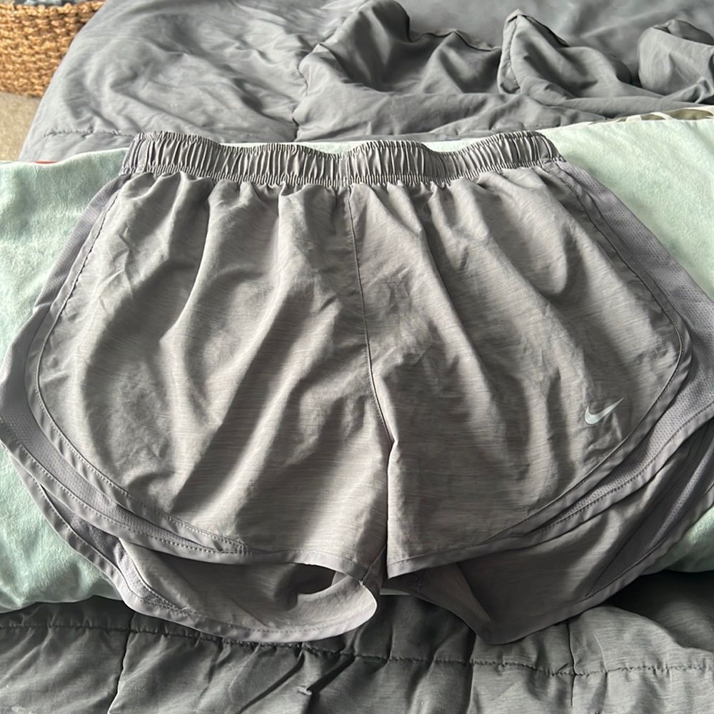 Nike Womens large Drifit gray shorts